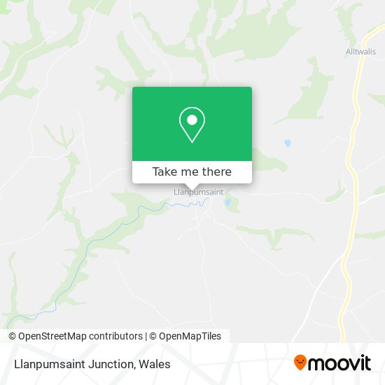 Llanpumsaint Junction map