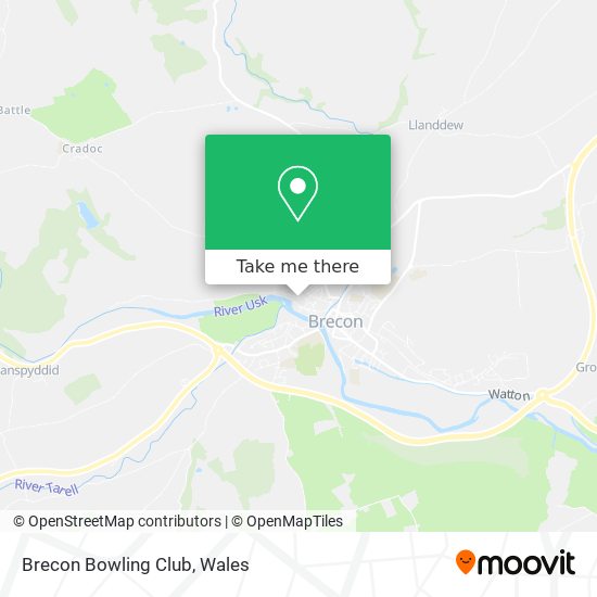 Brecon Bowling Club map