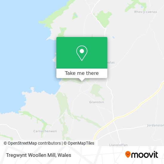 Tregwynt Woollen Mill map