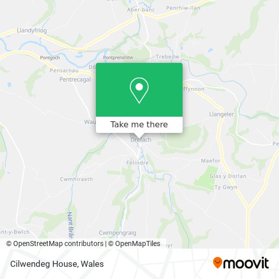 Cilwendeg House map