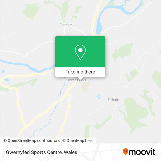 Gwernyfed Sports Centre map