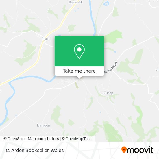 C. Arden Bookseller map