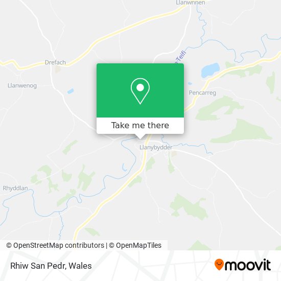 Rhiw San Pedr map