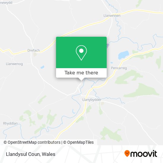 Llandysul Coun map