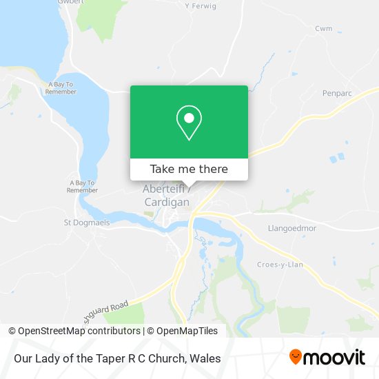 Our Lady of the Taper R C Church map