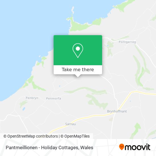 Pantmeillionen - Holiday Cottages map