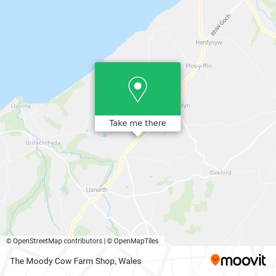 The Moody Cow Farm Shop map