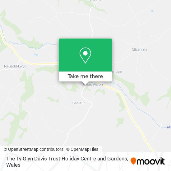 The Ty Glyn Davis Trust Holiday Centre and Gardens map