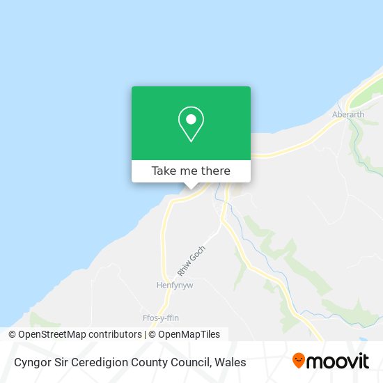 Cyngor Sir Ceredigion County Council map