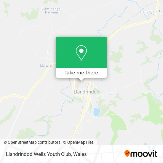 Llandrindod Wells Youth Club map
