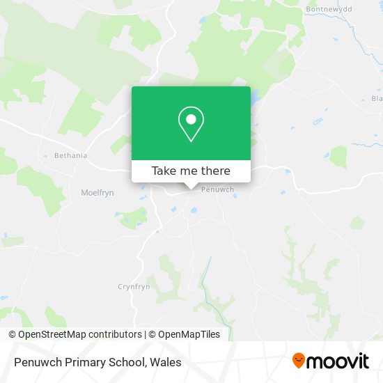Penuwch Primary School map