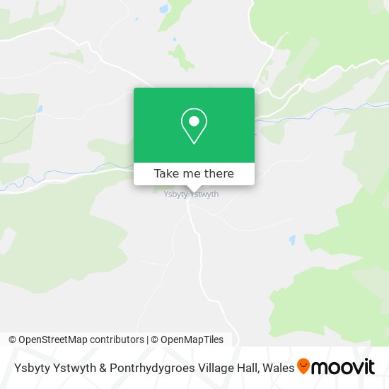 Ysbyty Ystwyth & Pontrhydygroes Village Hall map