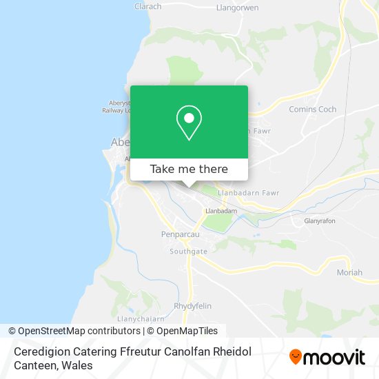 Ceredigion Catering Ffreutur Canolfan Rheidol Canteen map