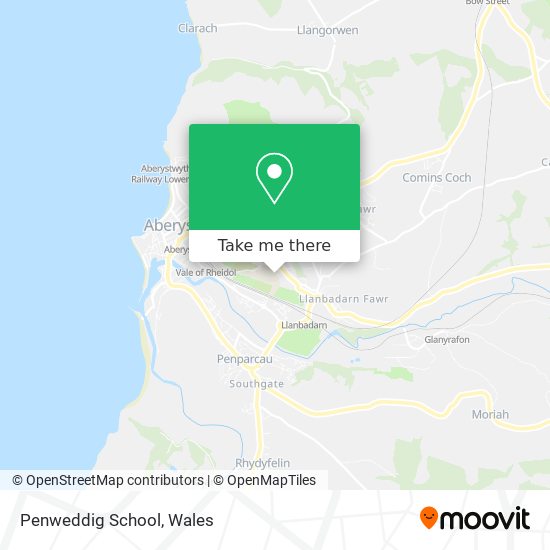 Penweddig School map