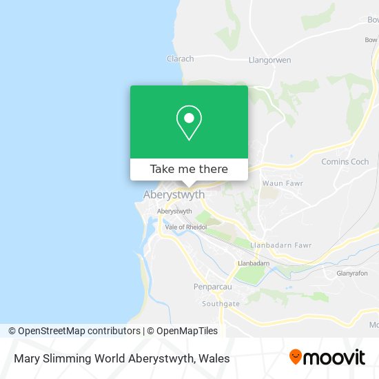 Mary Slimming World Aberystwyth map