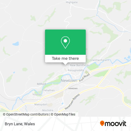 Bryn Lane map