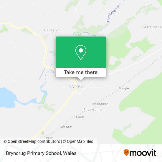 Bryncrug Primary School map