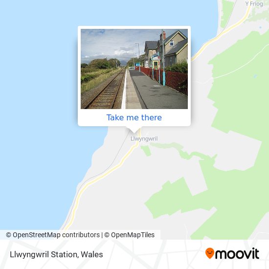 Llwyngwril Station map