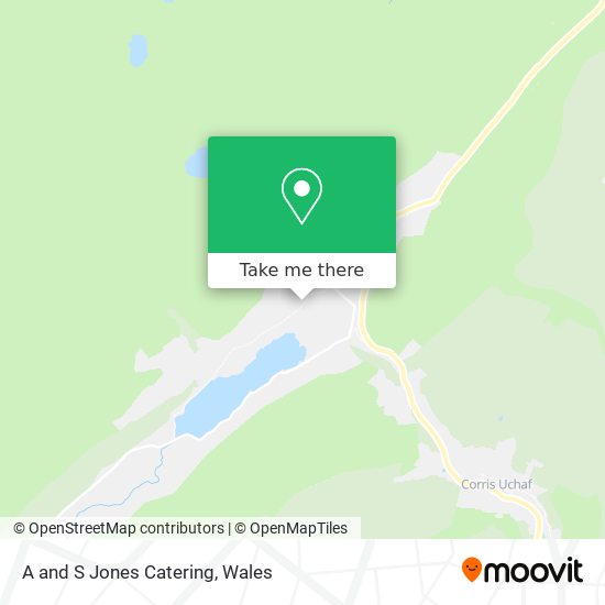 A and S Jones Catering map