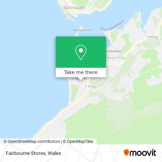 Fairbourne Stores map