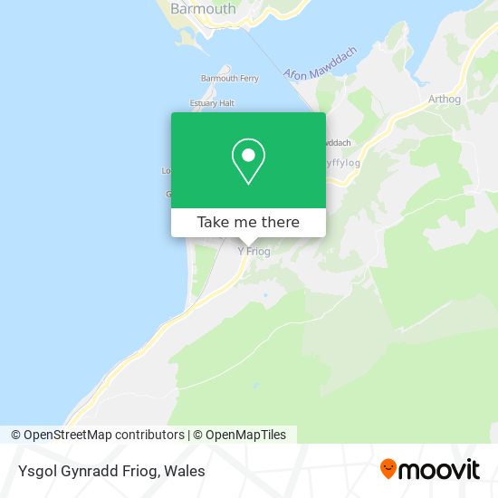 Ysgol Gynradd Friog map