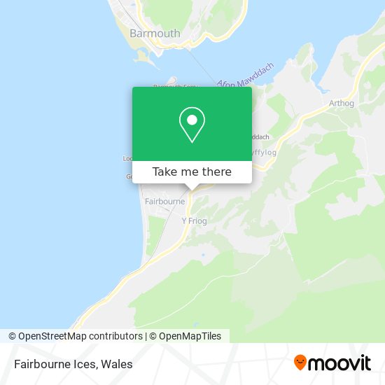 Fairbourne Ices map