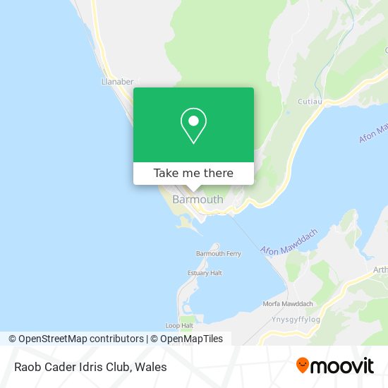 Raob Cader Idris Club map