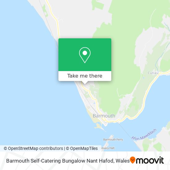 Barmouth Self-Catering Bungalow Nant Hafod map