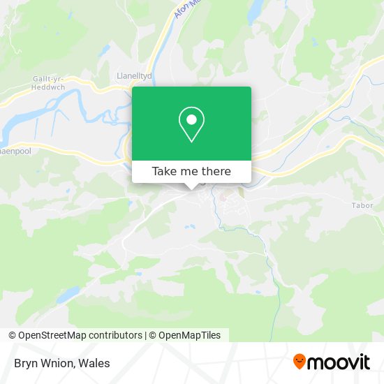 Bryn Wnion map