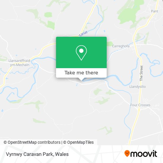 Vyrnwy Caravan Park map