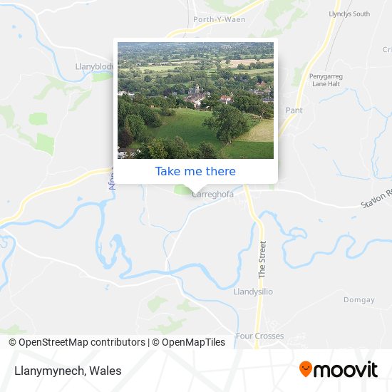 Llanymynech map
