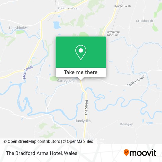 The Bradford Arms Hotel map