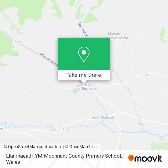 Llanrhaeadr-YM-Mochnant County Primary School map
