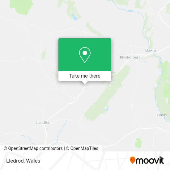 Lledrod map