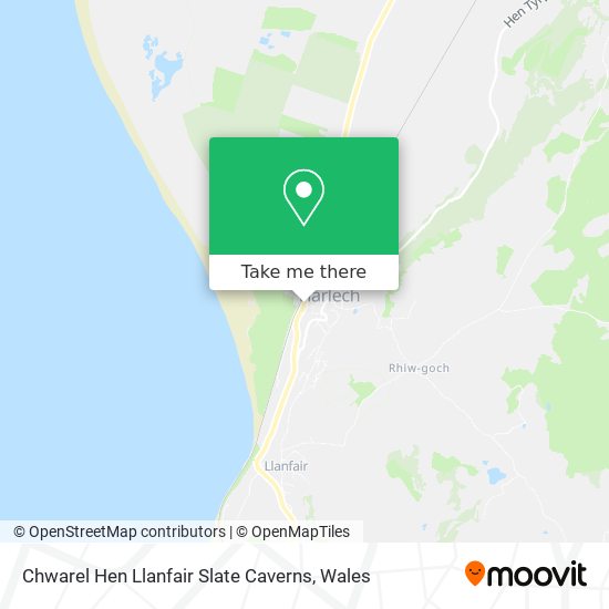 Chwarel Hen Llanfair Slate Caverns map