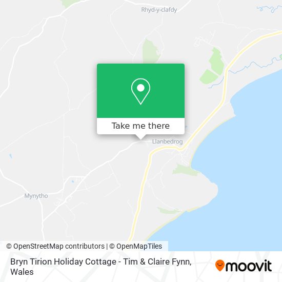 Bryn Tirion Holiday Cottage - Tim & Claire Fynn map