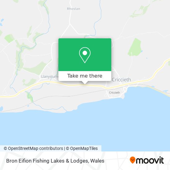 Bron Eifion Fishing Lakes & Lodges map