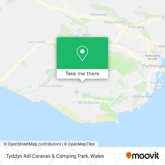 Tyddyn Adi Caravan & Camping Park map