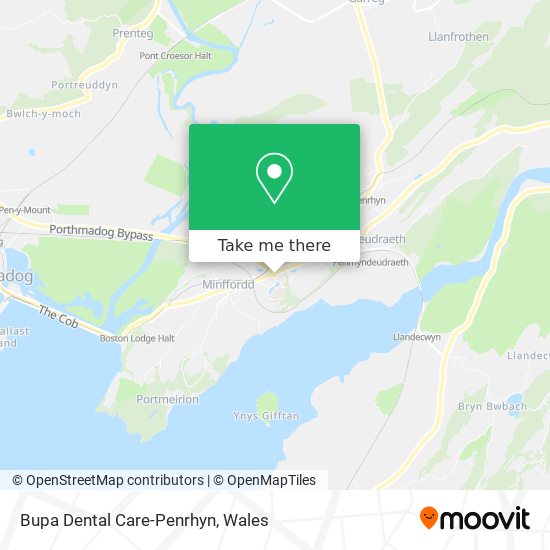 Bupa Dental Care-Penrhyn map