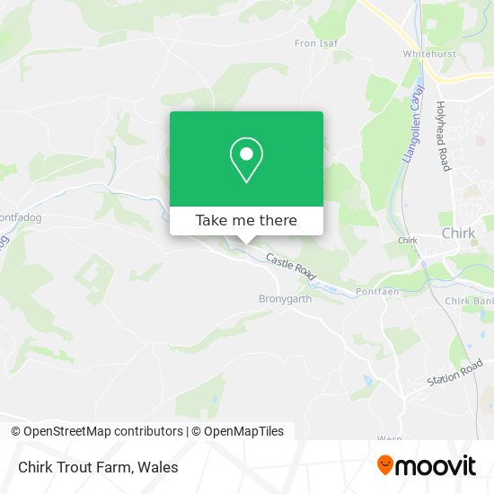 Chirk Trout Farm map