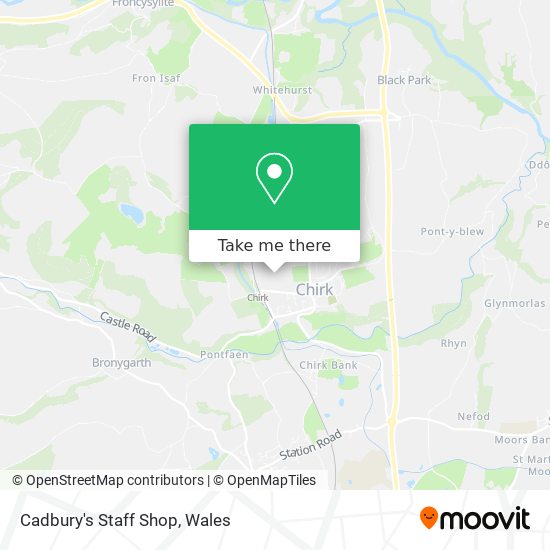 Cadbury's Staff Shop map