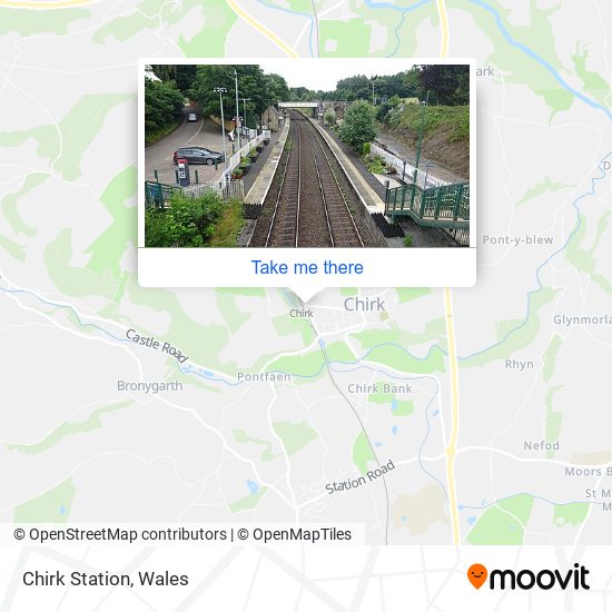 Chirk Station map