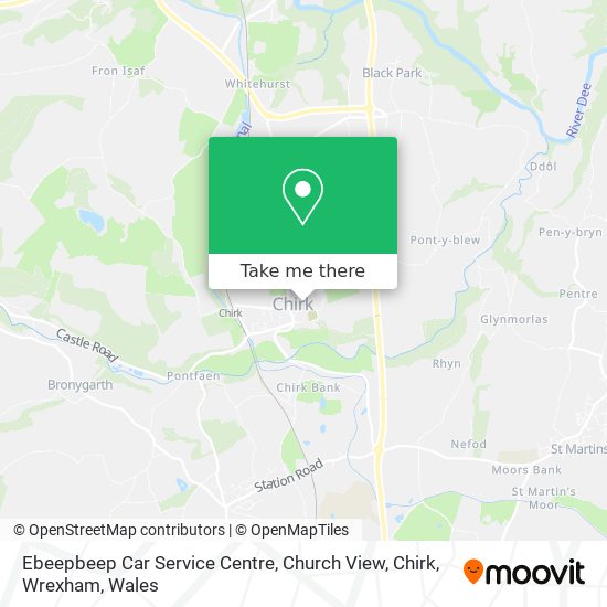 Ebeepbeep Car Service Centre, Church View, Chirk, Wrexham map