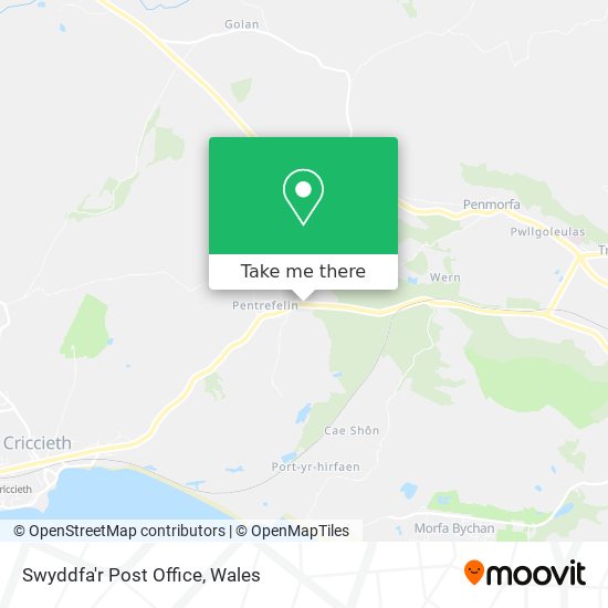 Swyddfa'r Post Office map