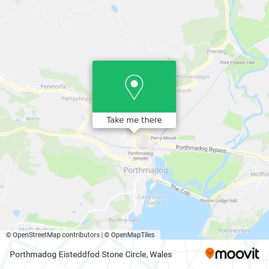 Porthmadog Eisteddfod Stone Circle map