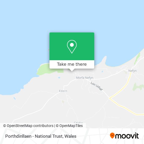 Porthdinllaen - National Trust map