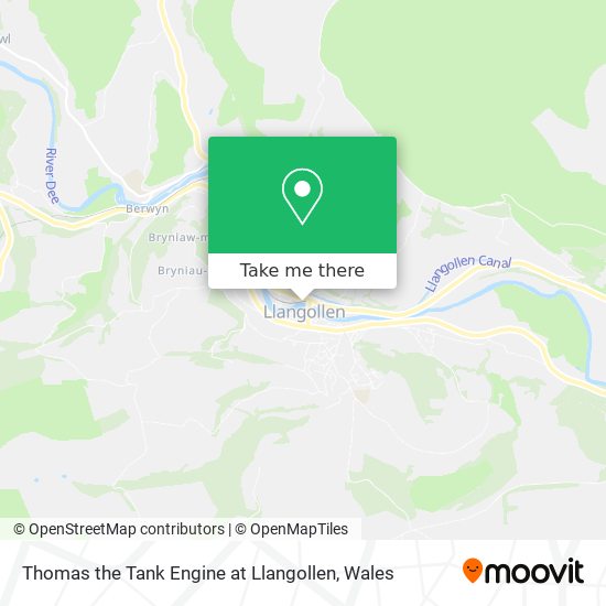 Thomas the Tank Engine at Llangollen map