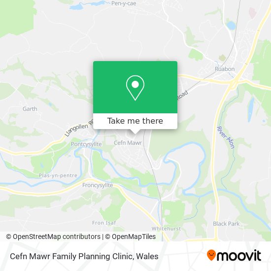 Cefn Mawr Family Planning Clinic map