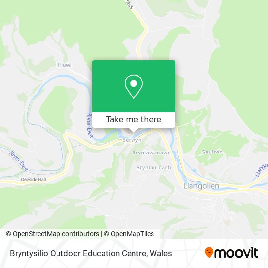 Bryntysilio Outdoor Education Centre map
