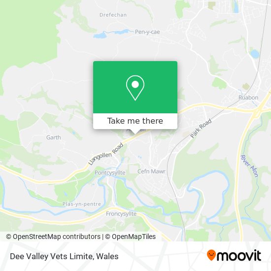 Dee Valley Vets Limite map